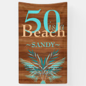 5O IS EEN BEACH 50E Beach kustdag Ba Spandoek (Verticaal)