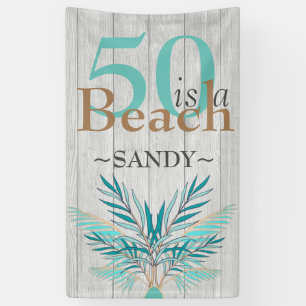 5O IS EEN BEACH 50E Beach kustdag Spandoek