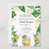 5OTH verjaardag cocktail party viering Kaart (Voorkant)