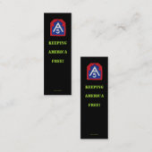 5th Army A5 veteraan patches bookmarker vfw us Kaa Mini Visitekaartje (Voorkant / Achterkant)