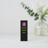 5th Army A5 veteraan patches bookmarker vfw us Kaa Mini Visitekaartje (Staand voorkant)