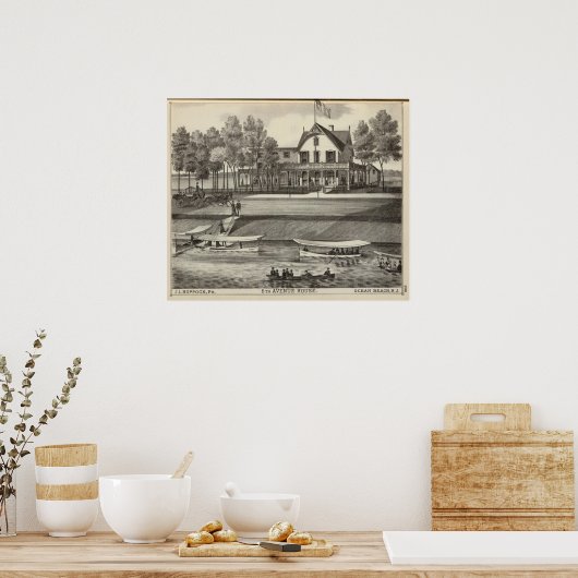 5th Avenue House, Ocean Beach, NJ Poster (Keuken)