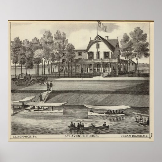 5th Avenue House, Ocean Beach, NJ Poster (Voorkant)