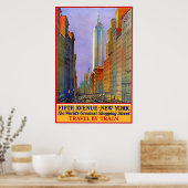  5th Avenue New York City Travel Poster (Keuken)