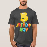 5th Birthday Boy 5 Years Old Balloon Themed T-shirt<br><div class="desc">5th Birthday Boy 5 Years Old Balloon Themed . Check out our birthday t shirt selection for the very best in unique or custom,  handmade pieces from our shops.</div>