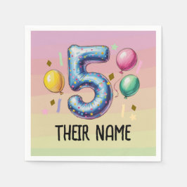 5th birthday party no theme servet