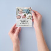 5th Birthday Photo Collage Invite Boy Girl gemengd Flyer (Hand)