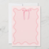 5th Dusty Pink Bows Verjaardagsfeestje Prinses Kaart (Achterkant)