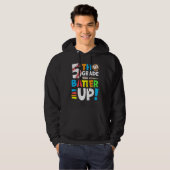 5th Grade Back To School Fifth Grade Batter Up Bas Hoodie (Voorkant volledig)