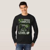 5th Grade Complete Time To Level Up Happy Last Day T-shirt (Voorkant volledig)