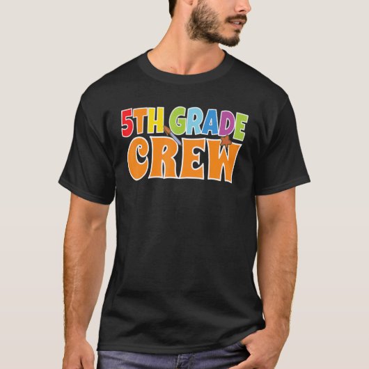 5th Grade Crew Boys Fifth Grade 5th Class School T-shirt (Voorkant)