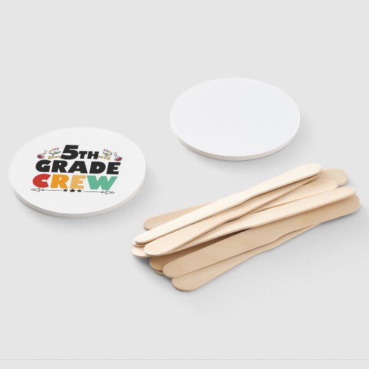 5TH Grade Crew Funny Back To School Student Gift Handwaaier (Niet-gemonteerd)