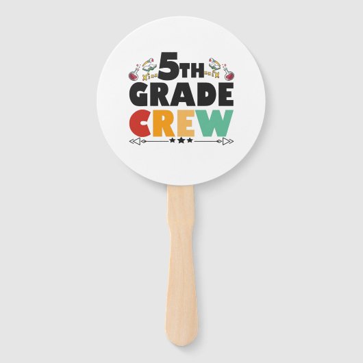 5TH Grade Crew Funny Back To School Student Gift Handwaaier (Voorkant)
