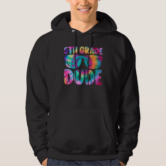 5th Grade Dude Student Back To School Fifth Grade  Hoodie (Voorkant)