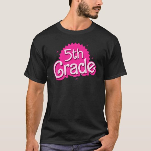 5th Grade Girl B Doll Teacher 5th Grade Terug naar T-shirt (Voorkant)