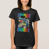 5th Grade Graduate Monster Truck Dinosaur Graduati T-shirt (Voorkant)