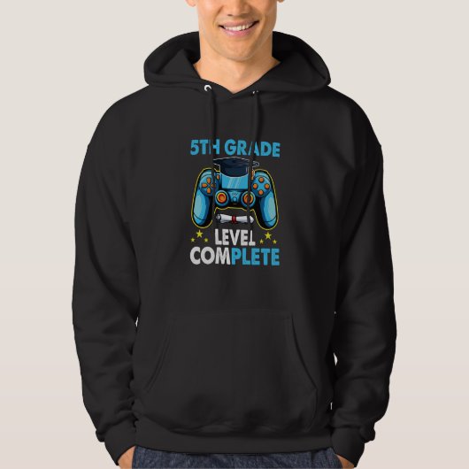 5th Grade Graduation Level Complete Gamer 2023  2 Hoodie (Voorkant)