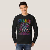 5th Grade Is Out Of This World Space Rocket T-shirt (Voorkant volledig)