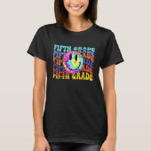 5th Grade Leopard Team Fifth Grade Teacher Back To T-shirt (Voorkant)