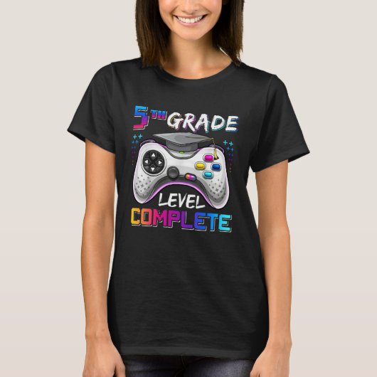 5th Grade Level Complete Happy Last Day Of School T-shirt (Voorkant)