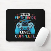 5th Grade Level Complete Video Gamer Boy Afstudere Muismat (Met muis)