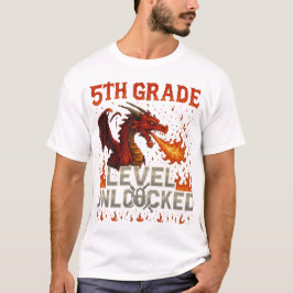 5th Grade Level Unlocked Gamer T-Shirt – Pixel Bos