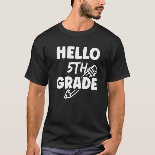 5Th Grade School Pupil Cute Teacher Premium T-shirt (Voorkant)