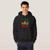 5th Grade Squad Retro Groovy Christmas Teacher Lif Hoodie (Voorkant volledig)