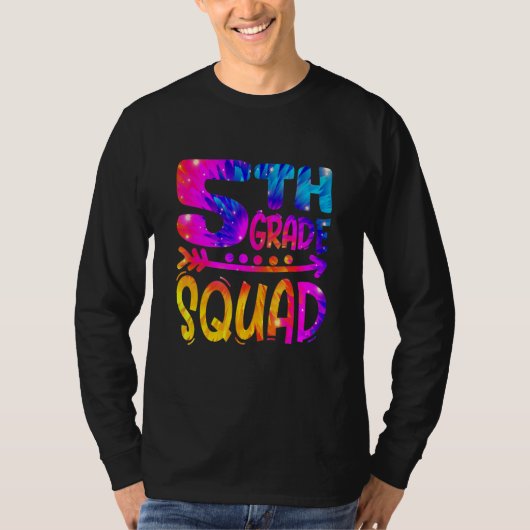 5th Grade Squad Teacher Student First Day Of Schoo T-shirt (Voorkant)
