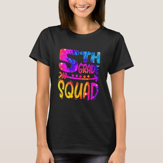 5th Grade Squad Teacher Student First Day Of Schoo T-shirt (Voorkant)