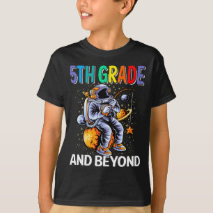 5th Grade T-shirt Terug naar School Spaceman Space
