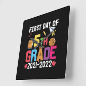 5th Grade Teacher First Day Of 5th Grade Vierkante Klok (Hoek)