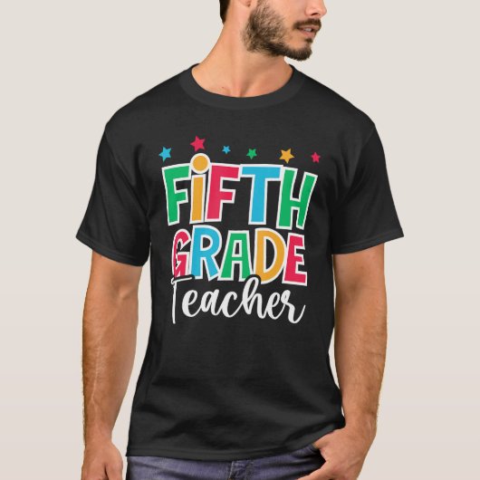 5th Grade Teacher First Day of School Welcome Back T-shirt (Voorkant)