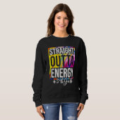 5th Grade Teacher Straight Outta Energy Groovy Tie Trui (Voorkant volledig)