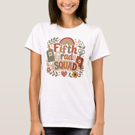 5th Grade Teacher Tee T-shirt (Voorkant)