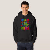 5th Grade Vibes Dinosaur Back To School Hoodie (Voorkant volledig)
