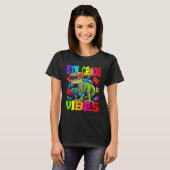5th Grade Vibes Dinosaur Back To School T-shirt (Voorkant volledig)