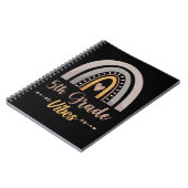 5th Grade Vibes Rainbow Fifth Grade Back to School Notitieboek (Linkerzijde)