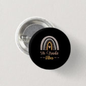 5th Grade Vibes Rainbow Fifth Grade Back to School Ronde Button 3,2 Cm (Voorkant /achterkant)