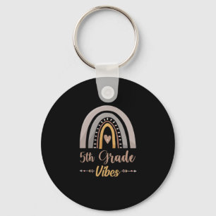 5th Grade Vibes Rainbow Fifth Grade Back to School Sleutelhanger