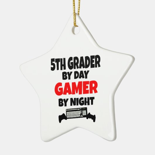5th Grader Gamer Keramisch Ornament (Links)