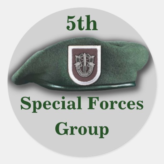 5th Special Forces Fort Campbell veteranen Sticker (Voorkant)