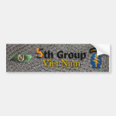 5th Special Forces Green Berets Vietnam  Bumpersticker (Voorkant)