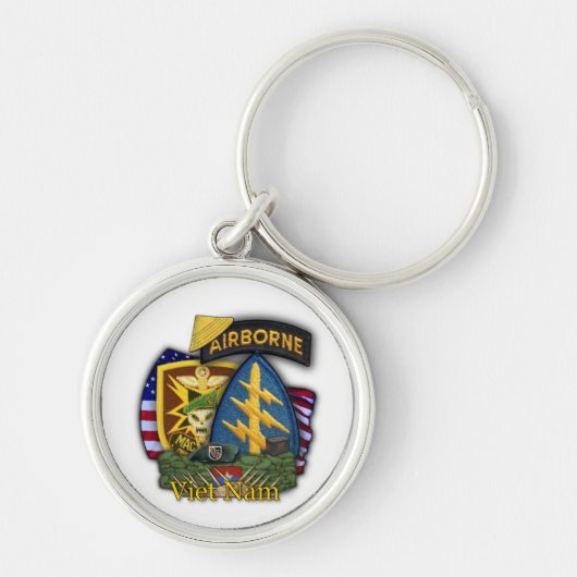 5th Special Forces Groene Baretten veteranen Sleut Sleutelhanger (Voorkant)