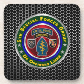 5th Special Forces Group Airborne Bier Onderzetter (Voorkant)