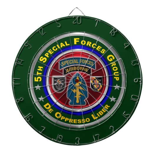 5th Special Forces Group Airborne Dartbord (Voorkant)