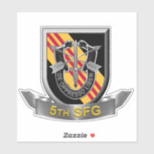5th Special Forces Group Airborne Sticker (Vel)