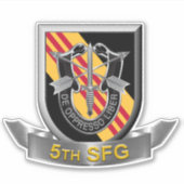 5th Special Forces Group Airborne Sticker (Voorkant)