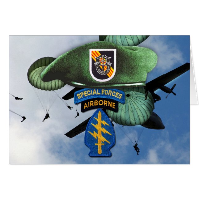 5th Special Forces Group Green Berets SF SFG SFGA (Voorkant Horizontaal)