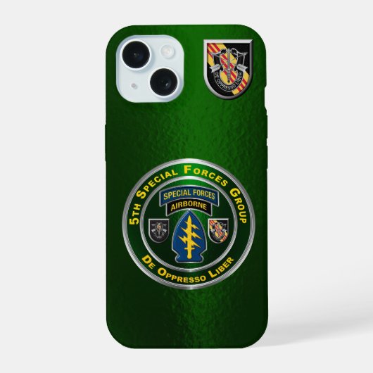 5th Special Forces Group iPhone 15 Case (Achterkant)
